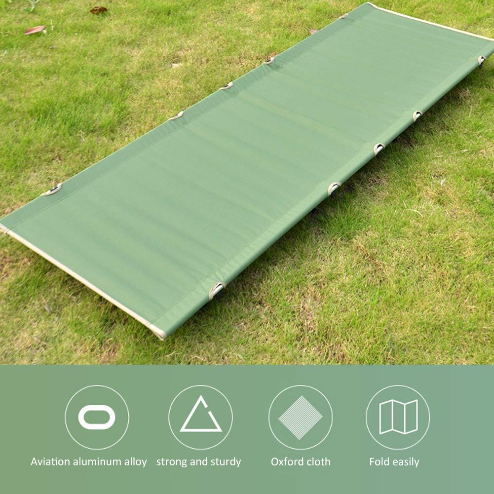 Кровать Qukaim Outdoor из алюминиевого сплава ультралегкая складная односпальная для пляжа кемпинга обеденного перерыва, фото №3