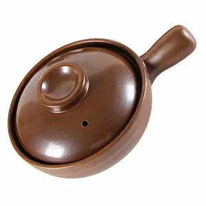 Кастрюля-форма для запекания керамическая с крышкой и ручками термостойкая - Фото 1