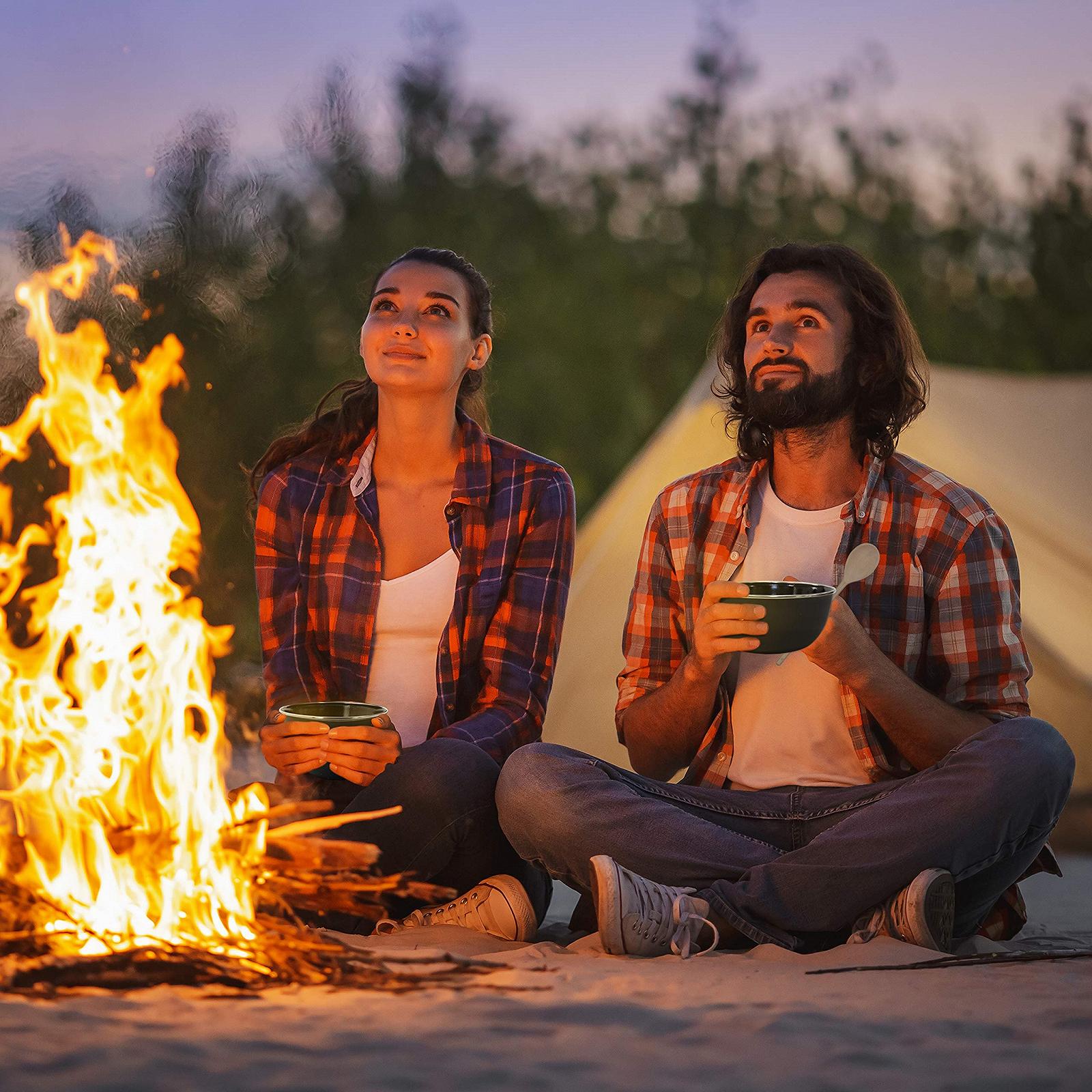 Миска Емальована Milestone Camping 15 см Чорна, фото №6