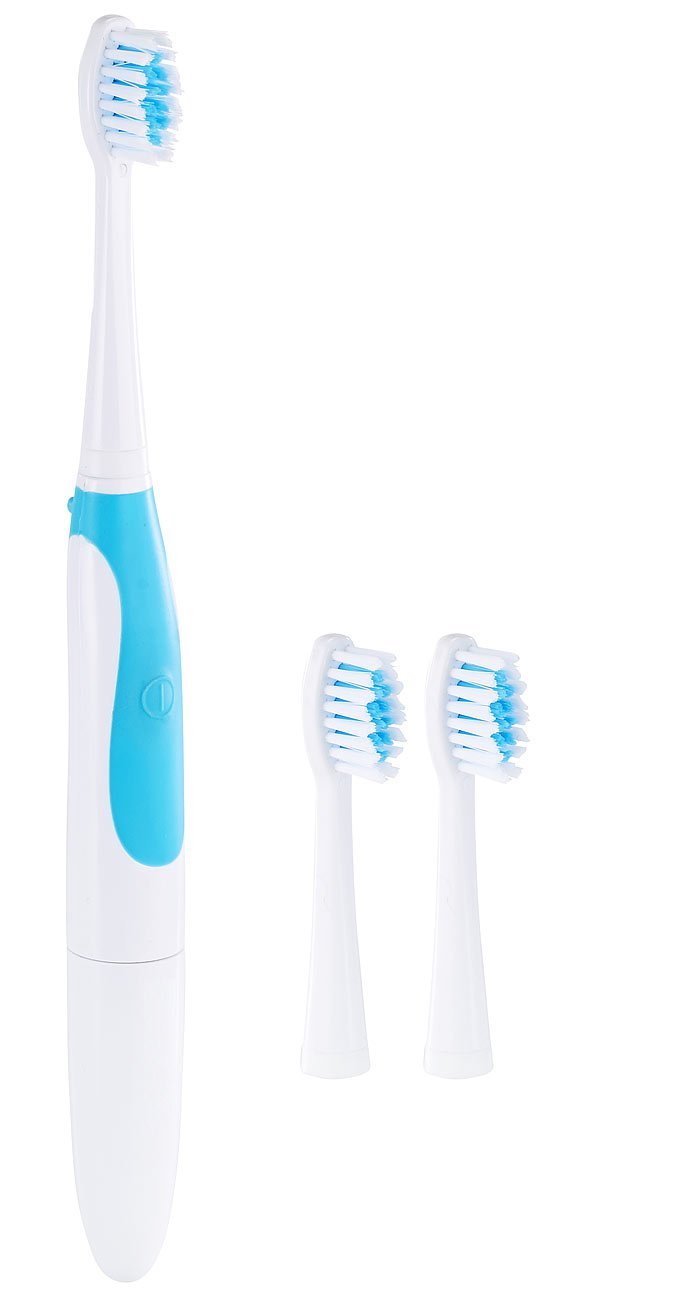 Звукова зубна щітка PEARL на батарейках з 3 змінними насадками, фото №1