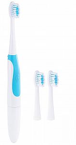Звукова зубна щітка PEARL на батарейках з 3 змінними насадками - Фото 1