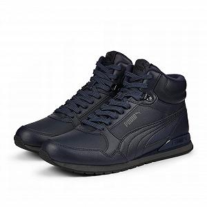 Кроссовки PUMA ST Runner v3 Mid L Parisian Night темно-синие (387638 04), утепленные synthetic.ua - Фото 1
