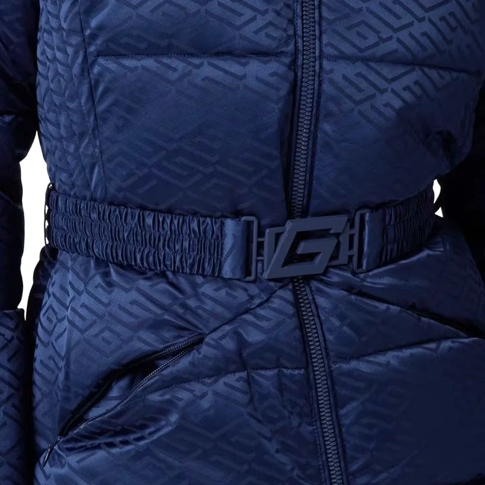 Пухова жіноча куртка з поясом Guess / S / Синя, фото №5