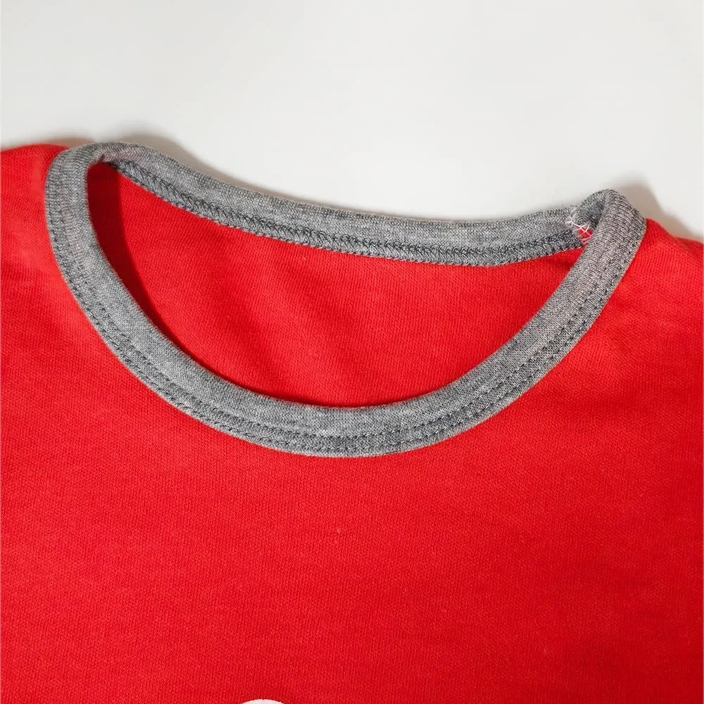 Комплект піжамний FedMois Дитячий для хлопчиків 4 шт. З довгим рукавом 100% бавовна, фото №2