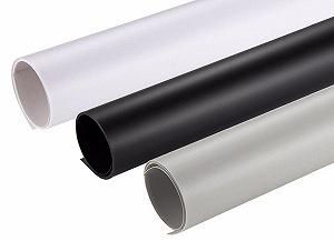 Фотофон фон для фото предметной съемки Серый 120×200 см ПВХ Матовый synthetic.ua - Фото 1