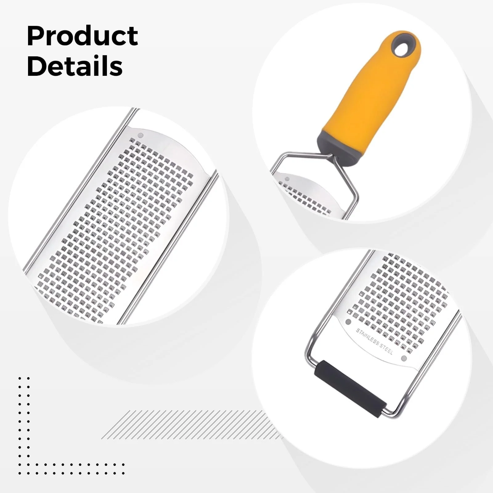 Терка для твердого сиру, лимона, шоколаду, пармезану, імбиру та цитрусових, фото №3