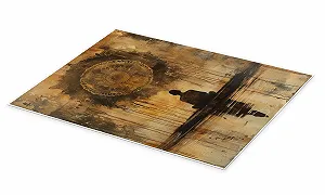 Постер DejaReve Inner Peace 50 x 70 см Золотой synthetic.ua - Фото 1