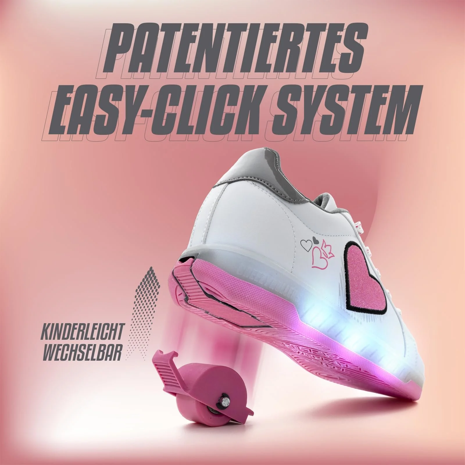 Роликові кросівки Breezy з LED колесами для дітей, LED з колесами, фото №3 Роликові кросівки Breezy з LED колесами для дітей, LED з колесами, фото №3