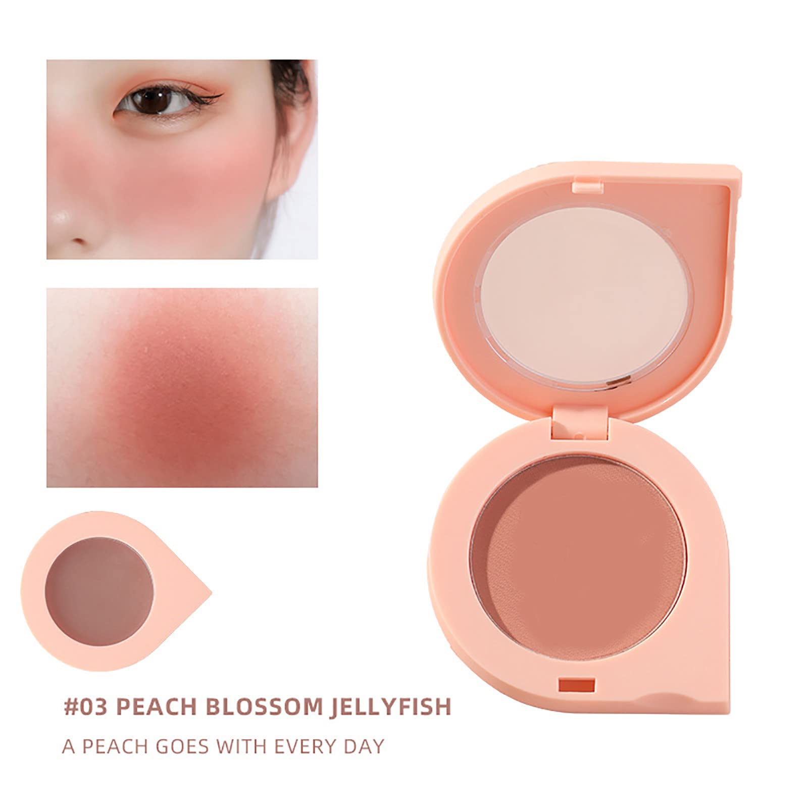 Рум'яна Пудра Matt Blush Lovely Marbled Blush Superfine Powder & Gentle Application Suitable Multitonal Compact Blush, фото №4 Рум'яна Пудра Matt Blush Lovely Marbled Blush Superfine Powder & Gentle Application Suitable Multitonal Compact Blush, фото №4