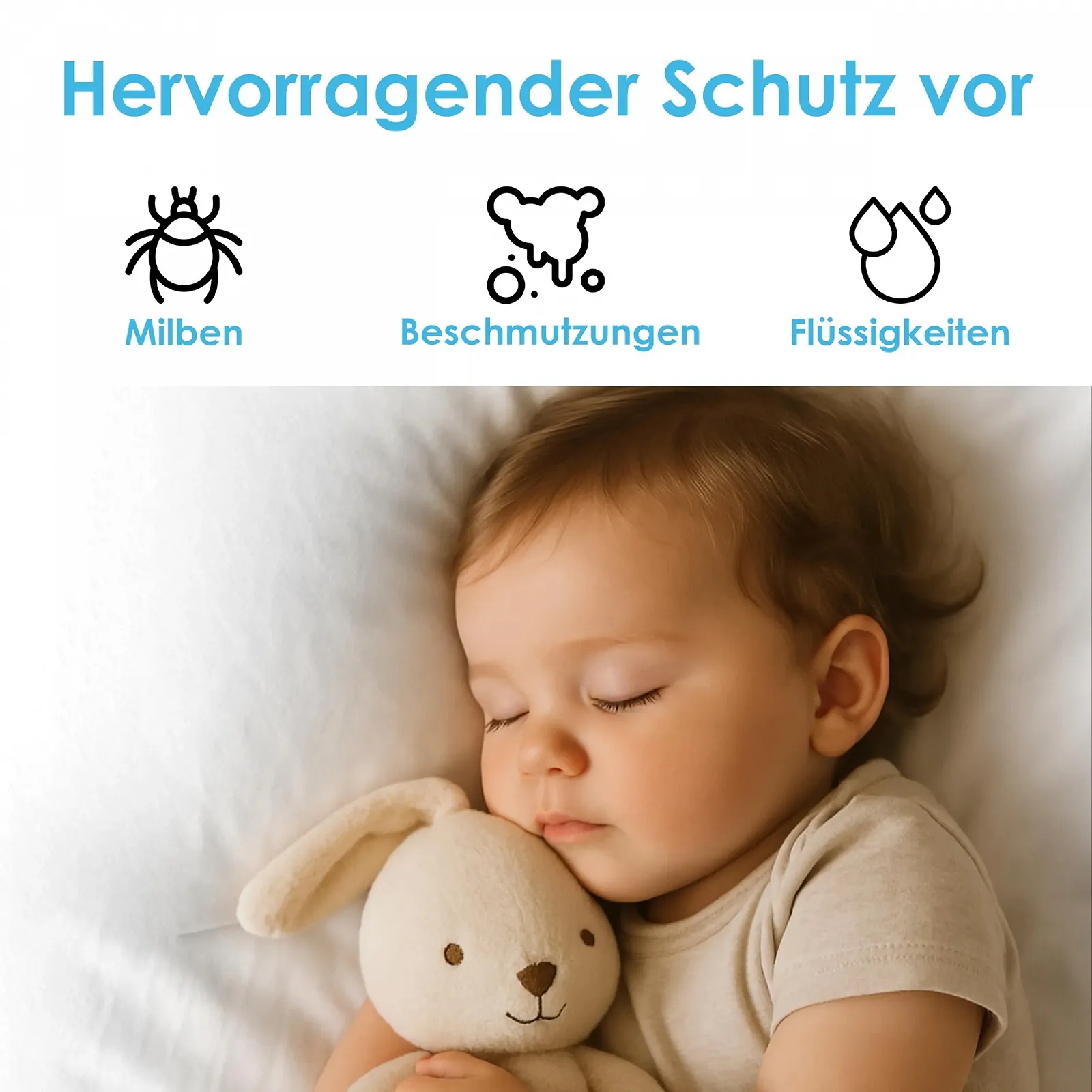 Наматрасник Strauss Home Водонепроницаемая 140 x 200 см Белый, фото №7 Наматрасник Strauss Home Водонепроницаемая 140 x 200 см Белый, фото №7