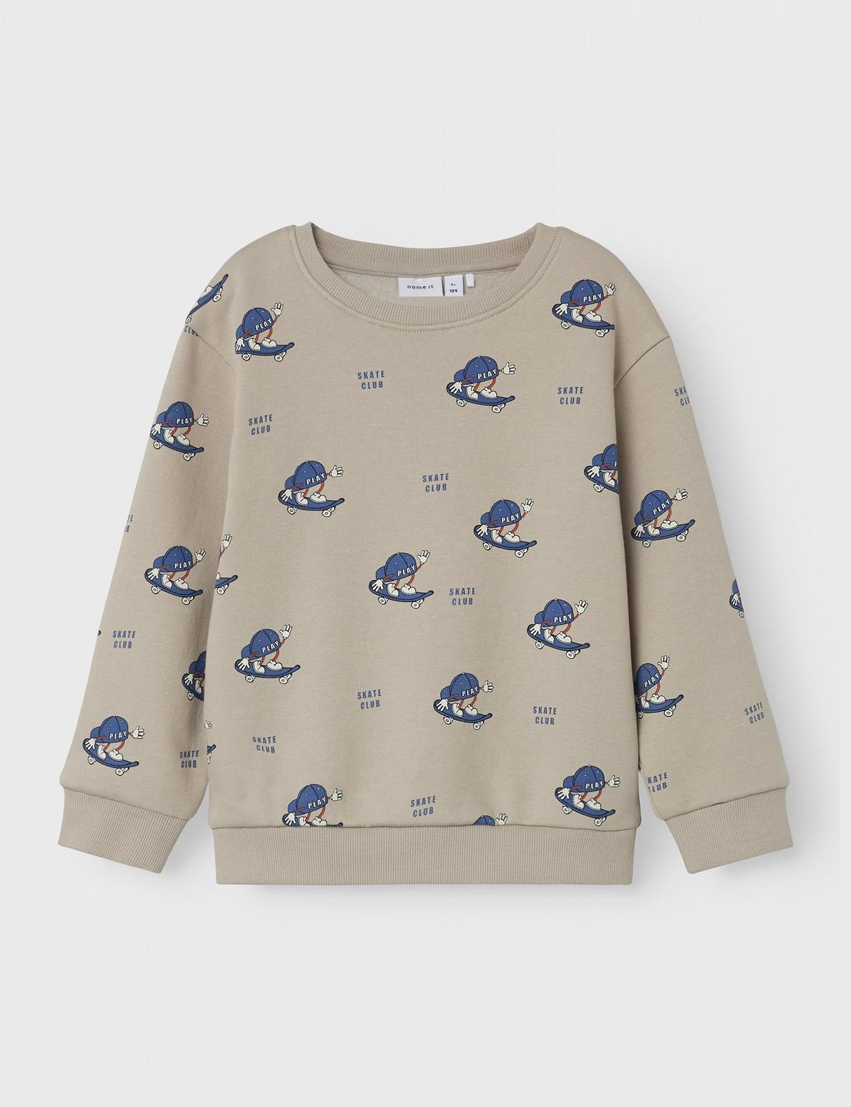 Свитшот NAME IT для мальчиков Nmmotto LS Nreg SWE Bru Bf (1 шт. в упаковке), фото №3