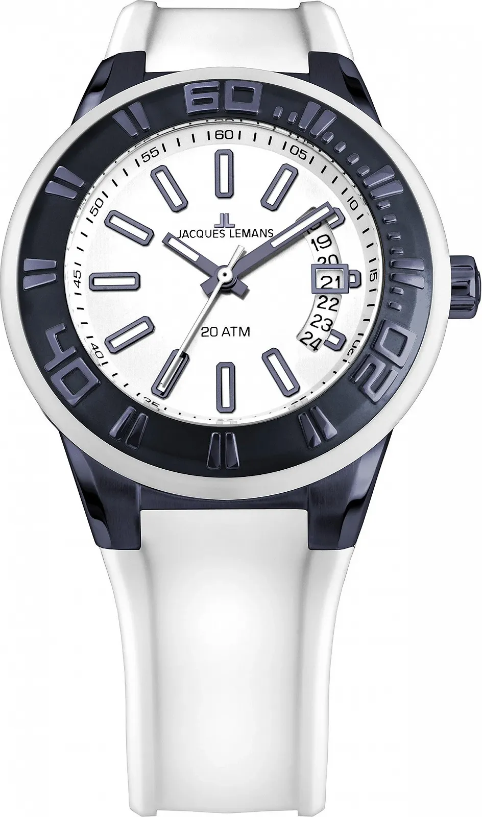 Чоловічий годинник Jacques Lemans Quartz Silicone 1-1784R, фото №1