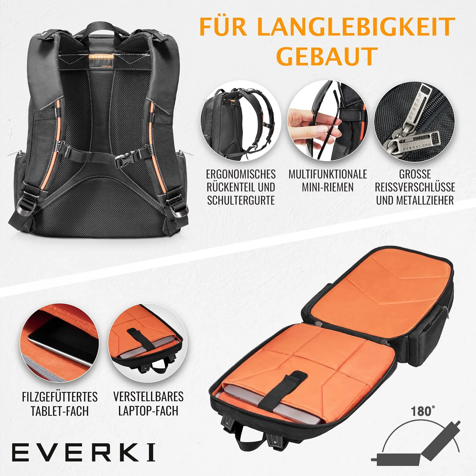 Рюкзак для ноутбука Everki Flight Checkpoint Friendly 16 дюймів, фото №4 Рюкзак для ноутбука Everki Flight Checkpoint Friendly 16 дюймів, фото №4