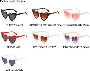 Солнцезащитные очки Сердце Темно-розовый RED synthetic.ua - Фото 1