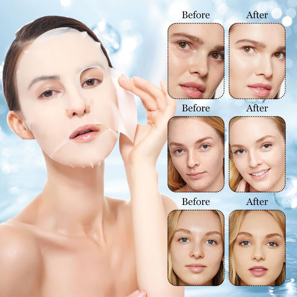 Маска Колагенова WAWJ Набір Масок для Обличчя з Колагеном (4 шт), фото №4