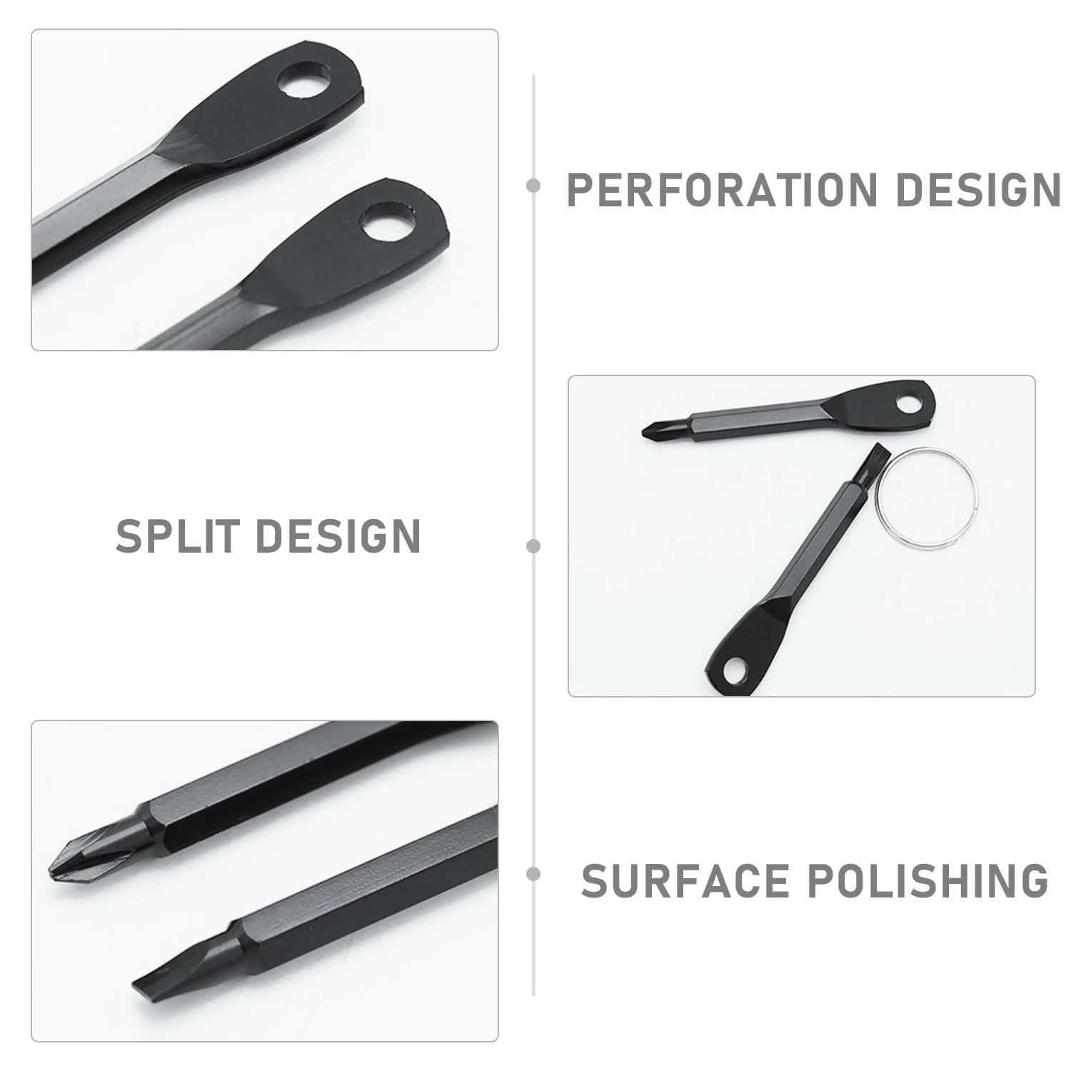 Комплект Міні Викрутки 8 шт. Портативні з Брелоком Багатофункціональні, фото №3