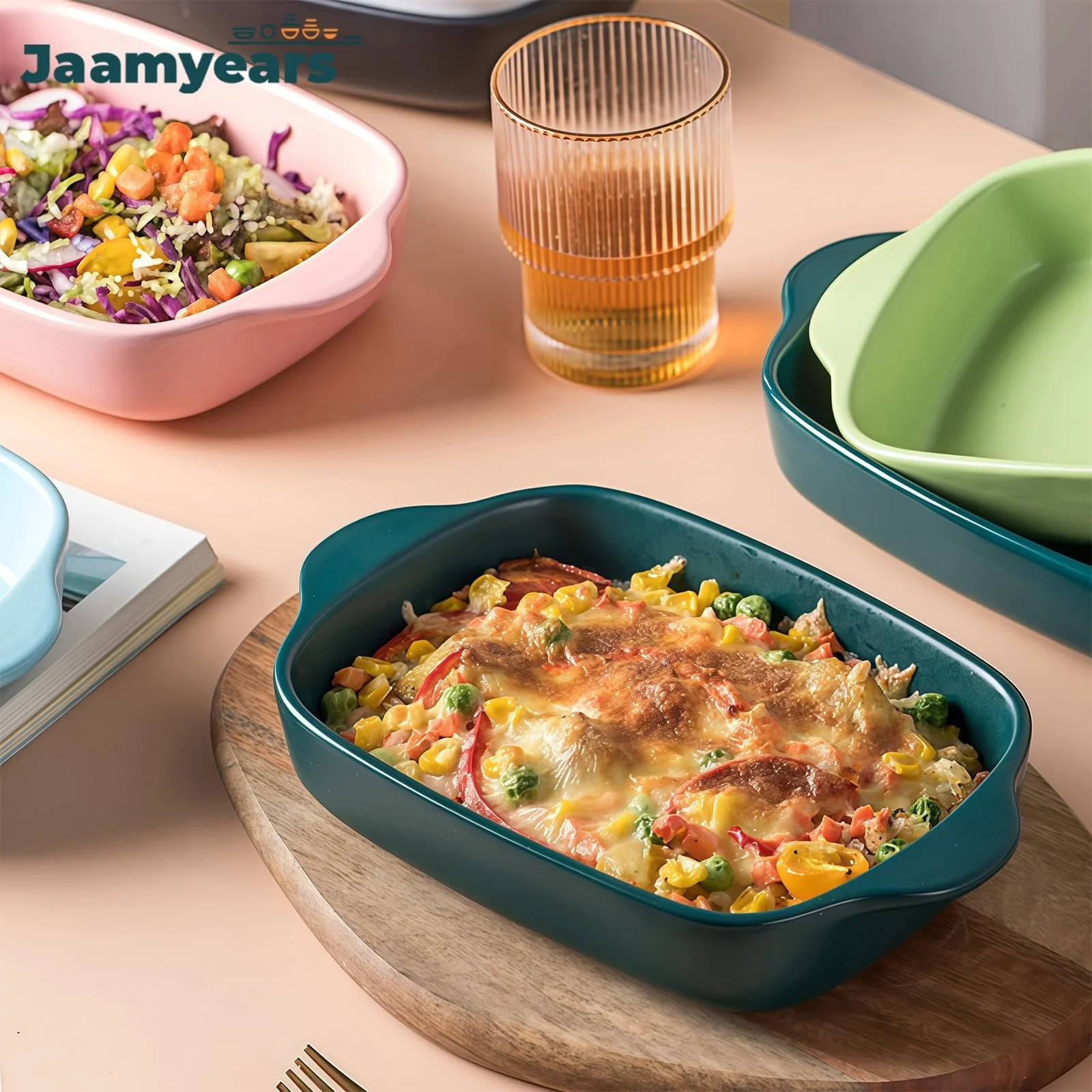 Форма для запікання прямокутна керамічна 650 мл, фото №5