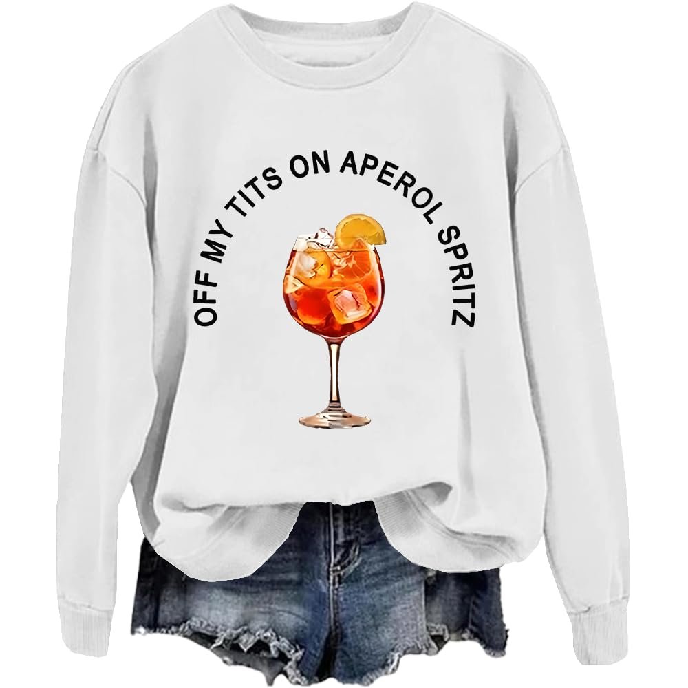 Свитшот Off My Tit On Aperol Spritz Черный, фото №1