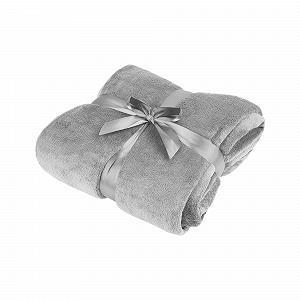 Флісова Покривало Teesa 200 x 220 см Сіра - Фото 1