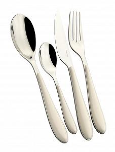 Набор столовых приборов Bugatti GIOIA 24 предмета Слоновая кость - Фото 1