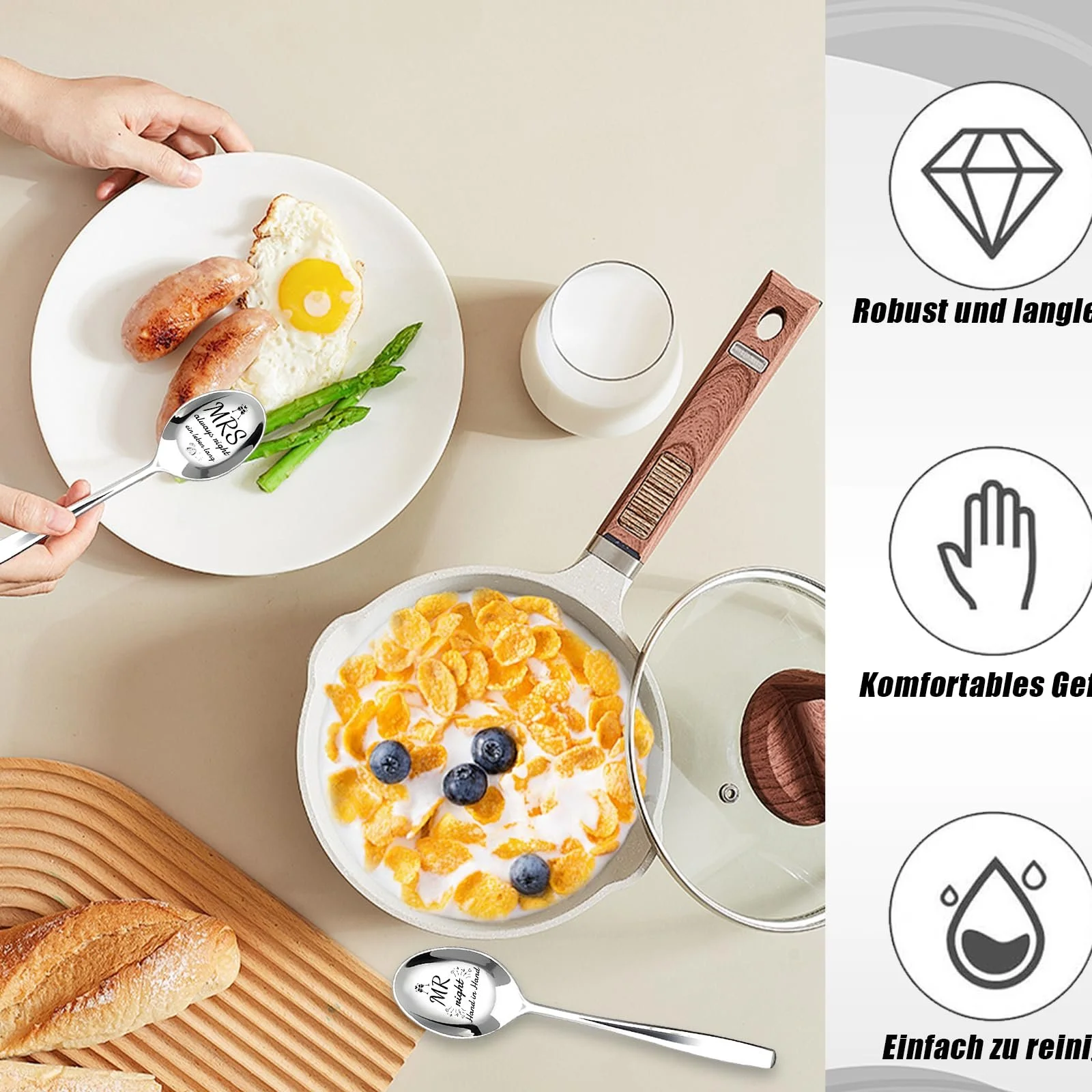 Набір з 2 супових ложок Wedding, фото №4