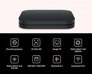 Медіаплеєр Xiaomi TV Box S (2nd Generation) 4K Ultra HD 2GB RAM 8GB ROM synthetic.ua - Фото 1