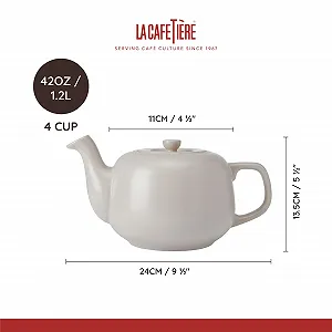 Чайник-заварник La Cafeti\[e]re Классический Latte/Cremefarbe 1,2 л synthetic.ua - Фото 1