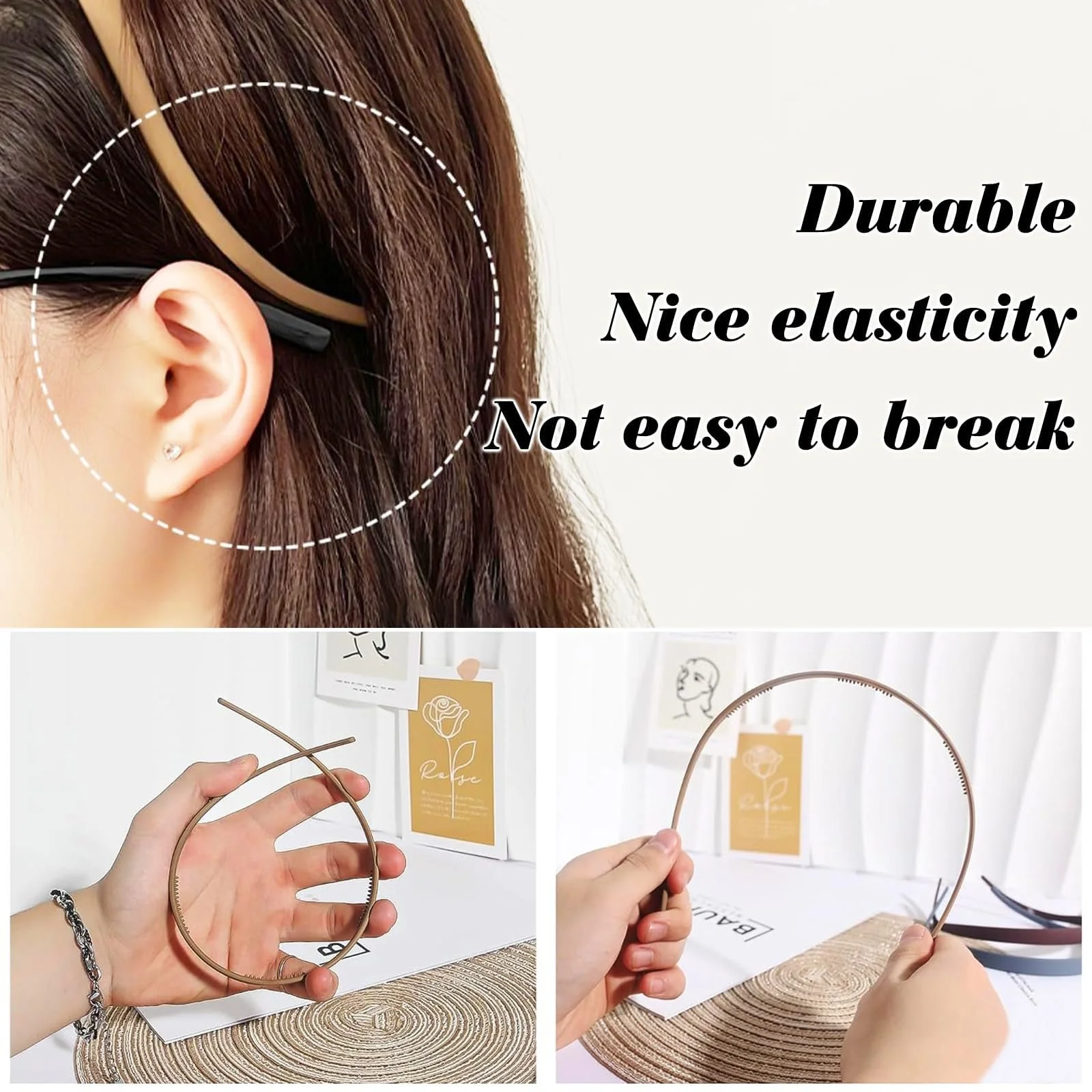 Набор женских обручей для волос 6 шт., фото №4