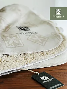 Покривало Sherpa Philippeck для дивана, дизайнерська ковдра, покривало, 150 x 200 см synthetic.ua - Фото 1