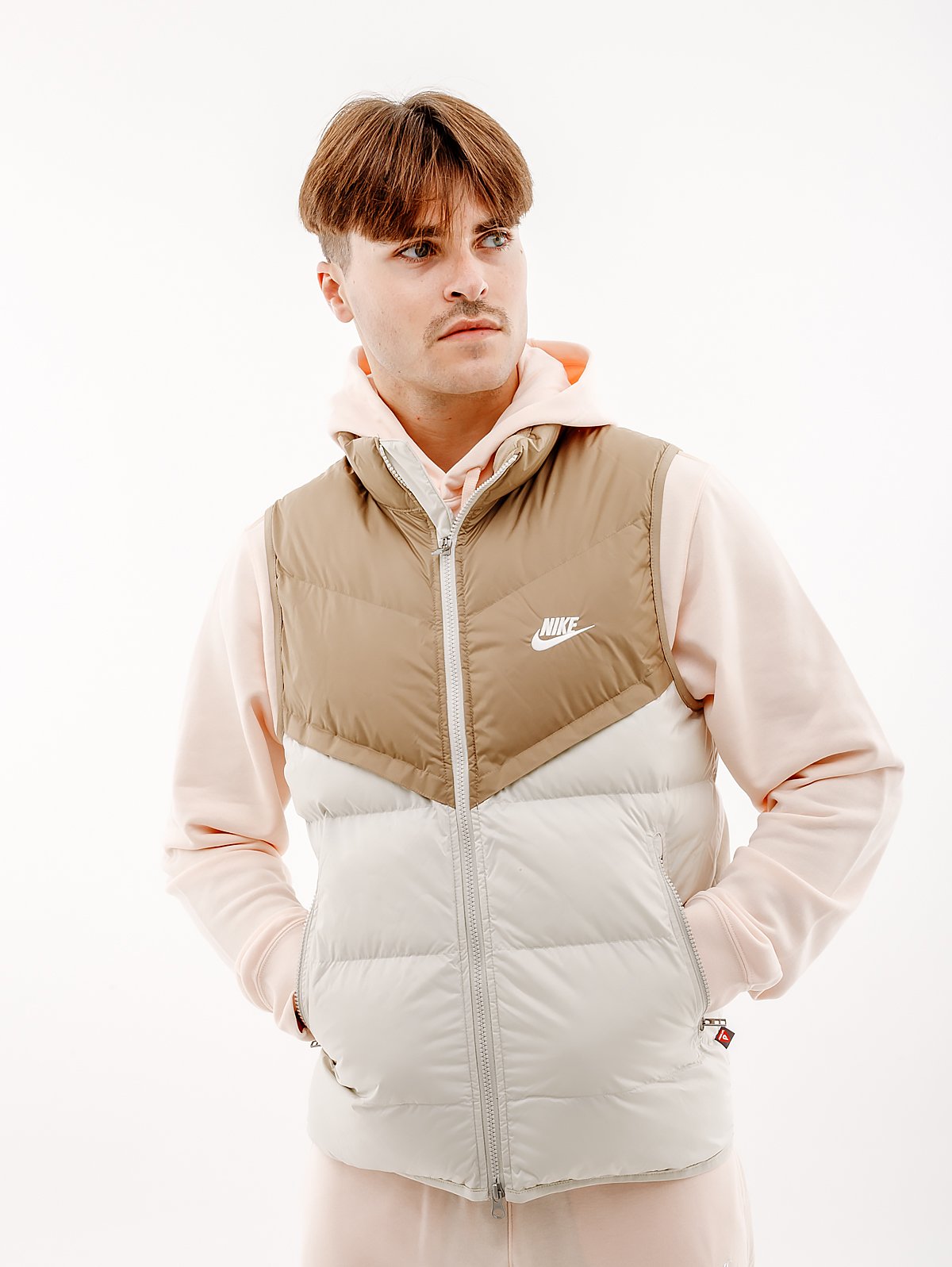 Жилетка Nike Windrunner S Бежевый/Белый, фото №1