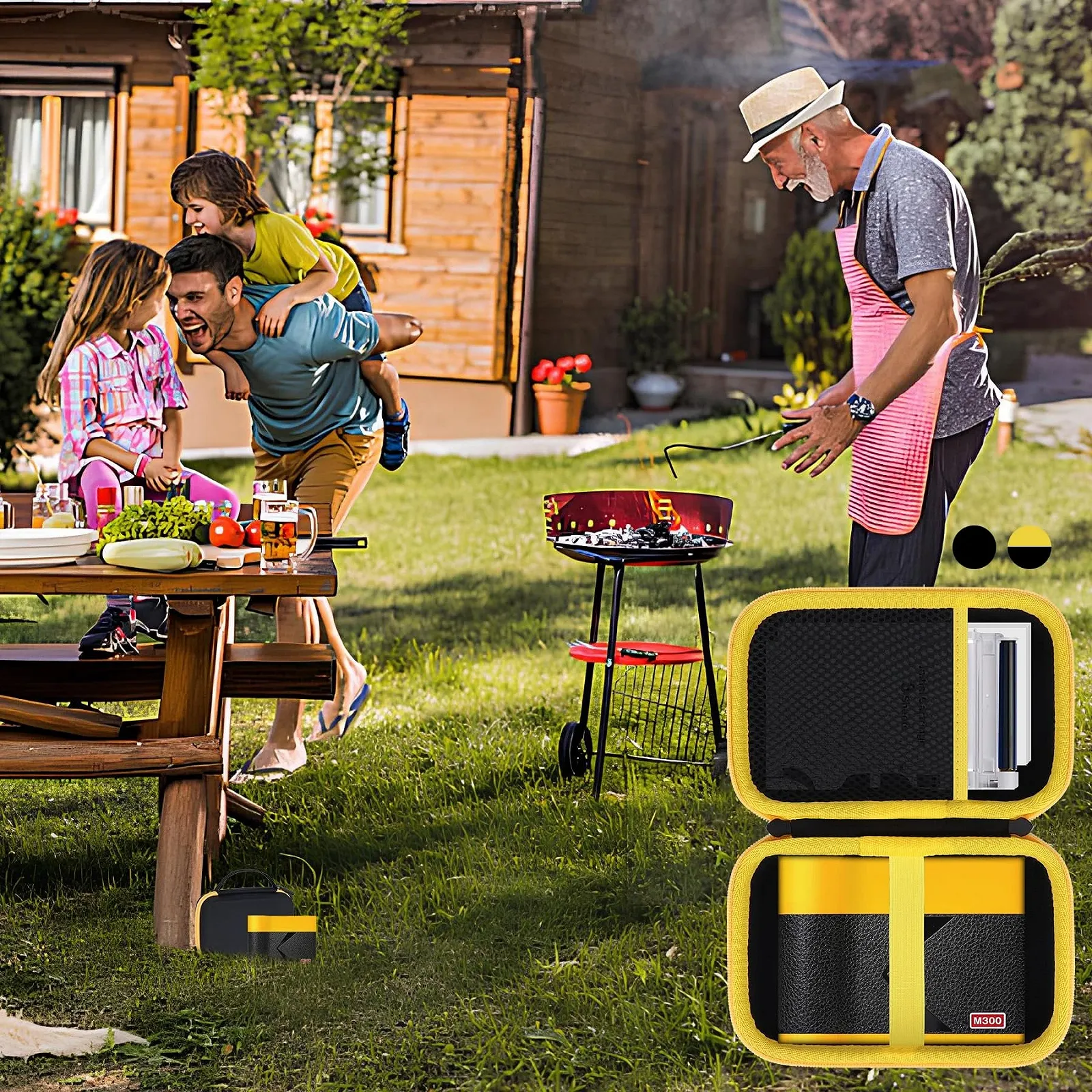 Жорсткий захисний чохол RIYADAone для Mini Shot 3 Retro / Mini Shot 3 ERA чорний, фото №9