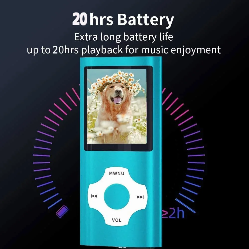 MP3 плеєр Hotechs Slim Design 32GB Card Digital LCD Display 1.8 Inch FM Radio, фото №3