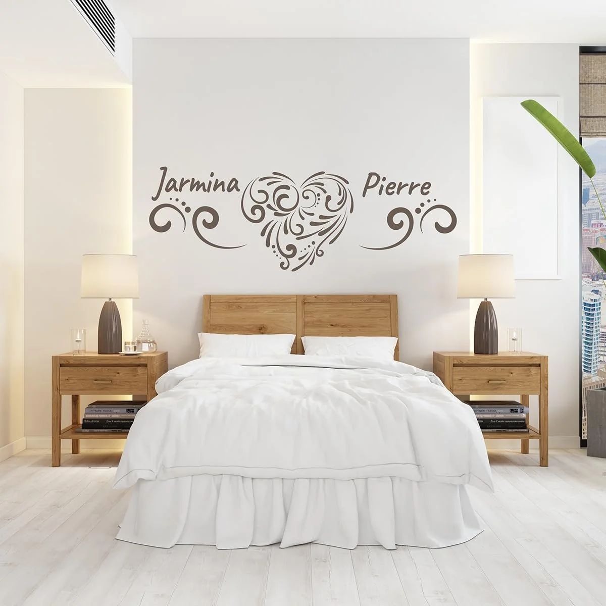 Наклейка на стіну tjapalo w-pkm306na Heart with Name 100 x 35 см, фото №2