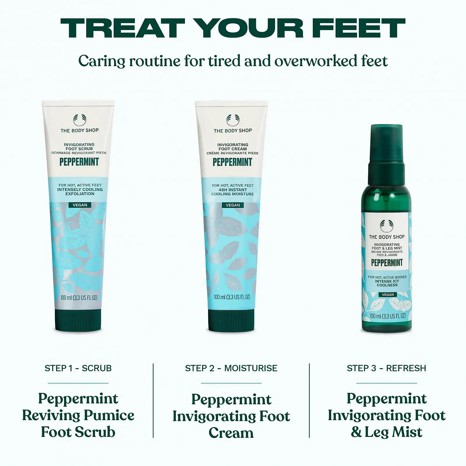 Крем для ног The Body Shop Peppermint Foot Treatment, 100 мл, фото №6