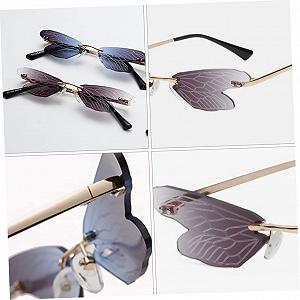 Сонцезахисні окуляри PACKOVE 3 Libellenf для жінок Без оправи synthetic.ua - Фото 1