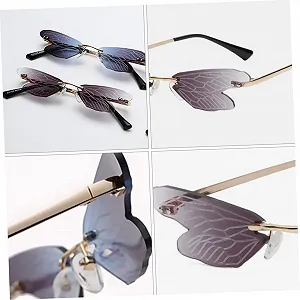 Солнцезащитные очки PACKOVE 3 Libellenf для женщин Без оправы synthetic.ua - Фото 1