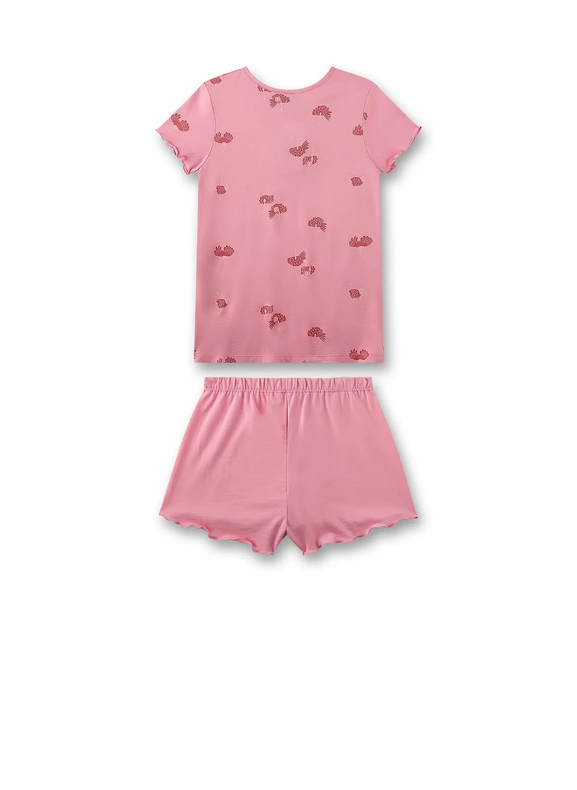 Піжама Sanetta для дівчаток коротка Рожева, фото №2 Піжама Sanetta для дівчаток коротка Рожева, фото №2