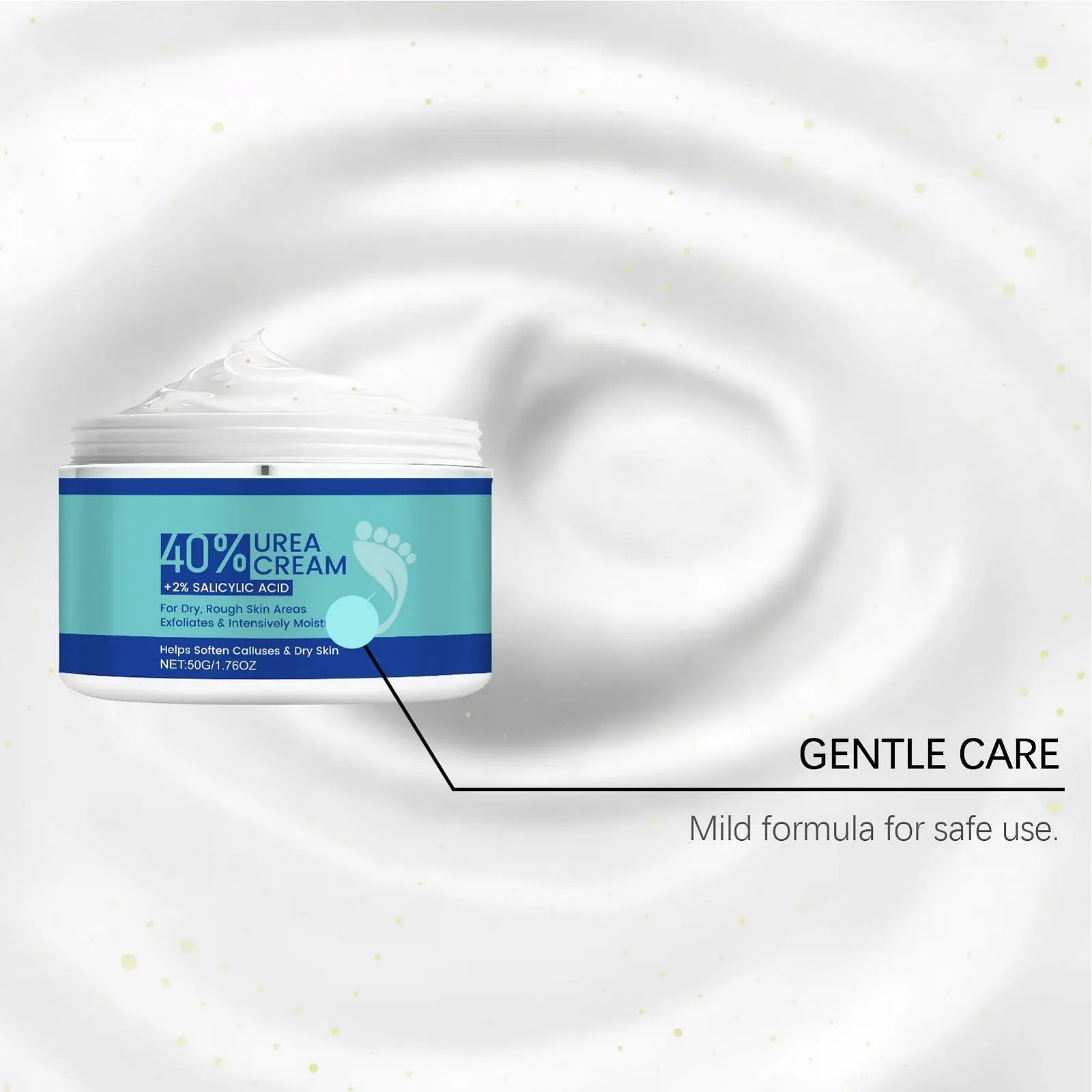 Крем для ног Urea Foot Cream увлажняющий для потрескавшихся пяток 50 г, фото №7