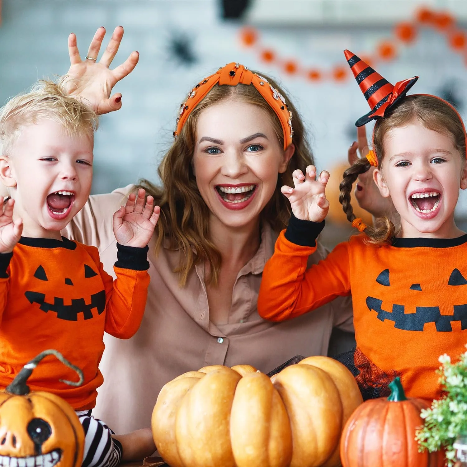 Хэллоуинский обруч Оранжевый, фото №5