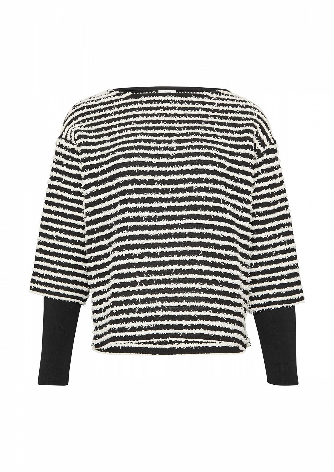 Толстовка s.Oliver BLACK LABEL Текстурированная полоска, фото №1 Толстовка s.Oliver BLACK LABEL Текстурированная полоска, фото №1