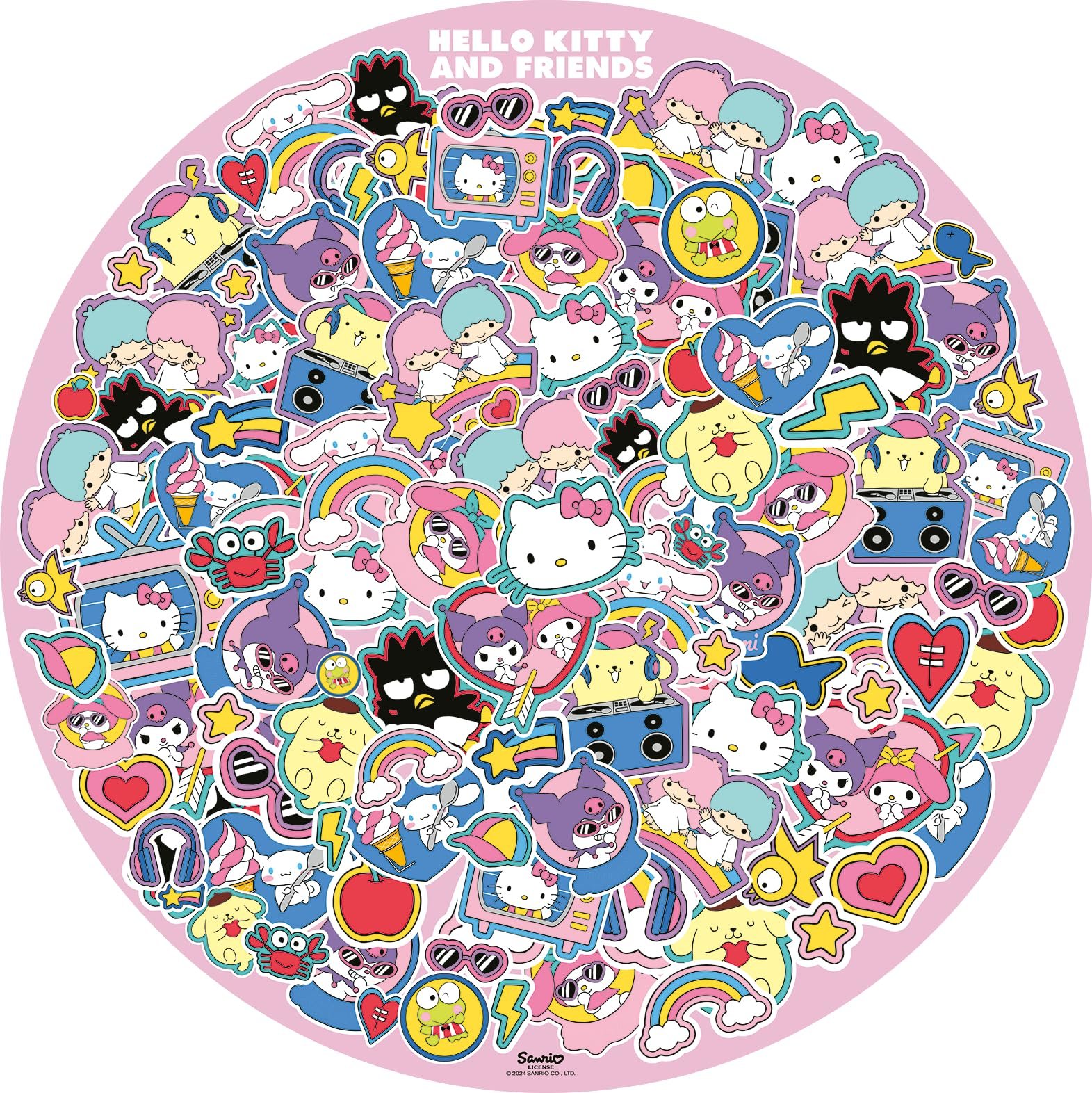 Круглый пазл Ravensburger Hello Kitty and Friends 500 элементов (12001391), фото №1