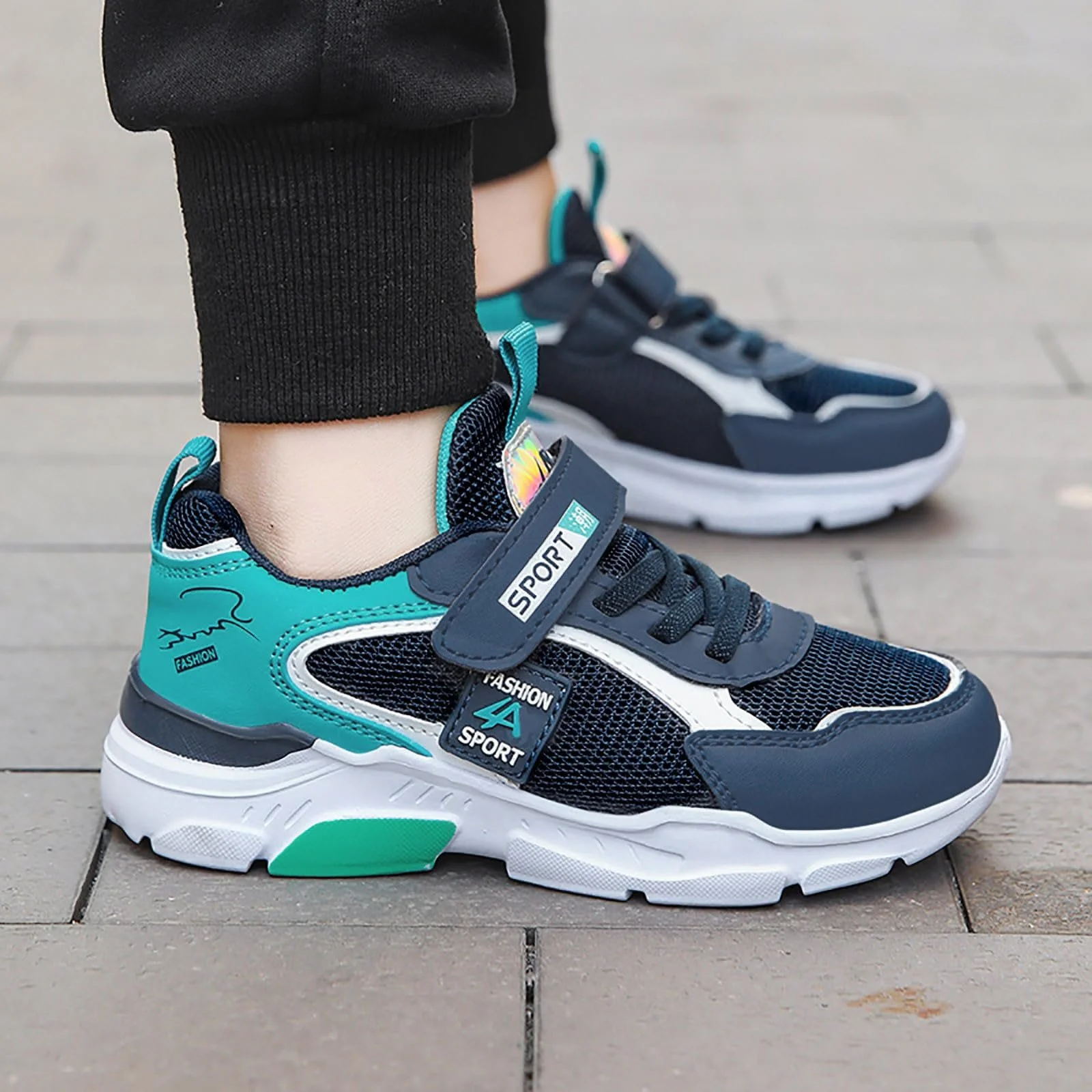 Детские кроссовки для бега Спортивная обувь для мальчиков и девочек Дышащие сетчатые кроссовки для отдыха, фото №4 Детские кроссовки для бега Спортивная обувь для мальчиков и девочек Дышащие сетчатые кроссовки для отдыха, фото №4