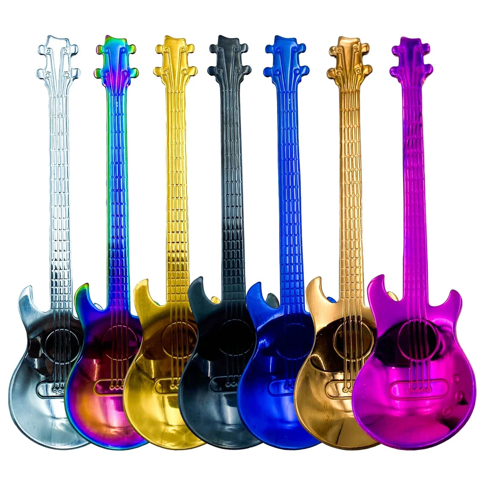 Кавова ложка  Форма гітари з нержавіючої сталі 304, фото №1