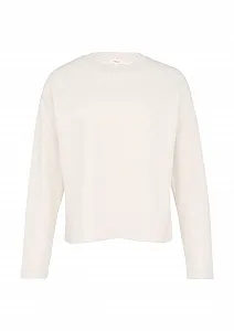 Кофта s.Oliver Soft з ребристими деталями на комірі - Фото 1