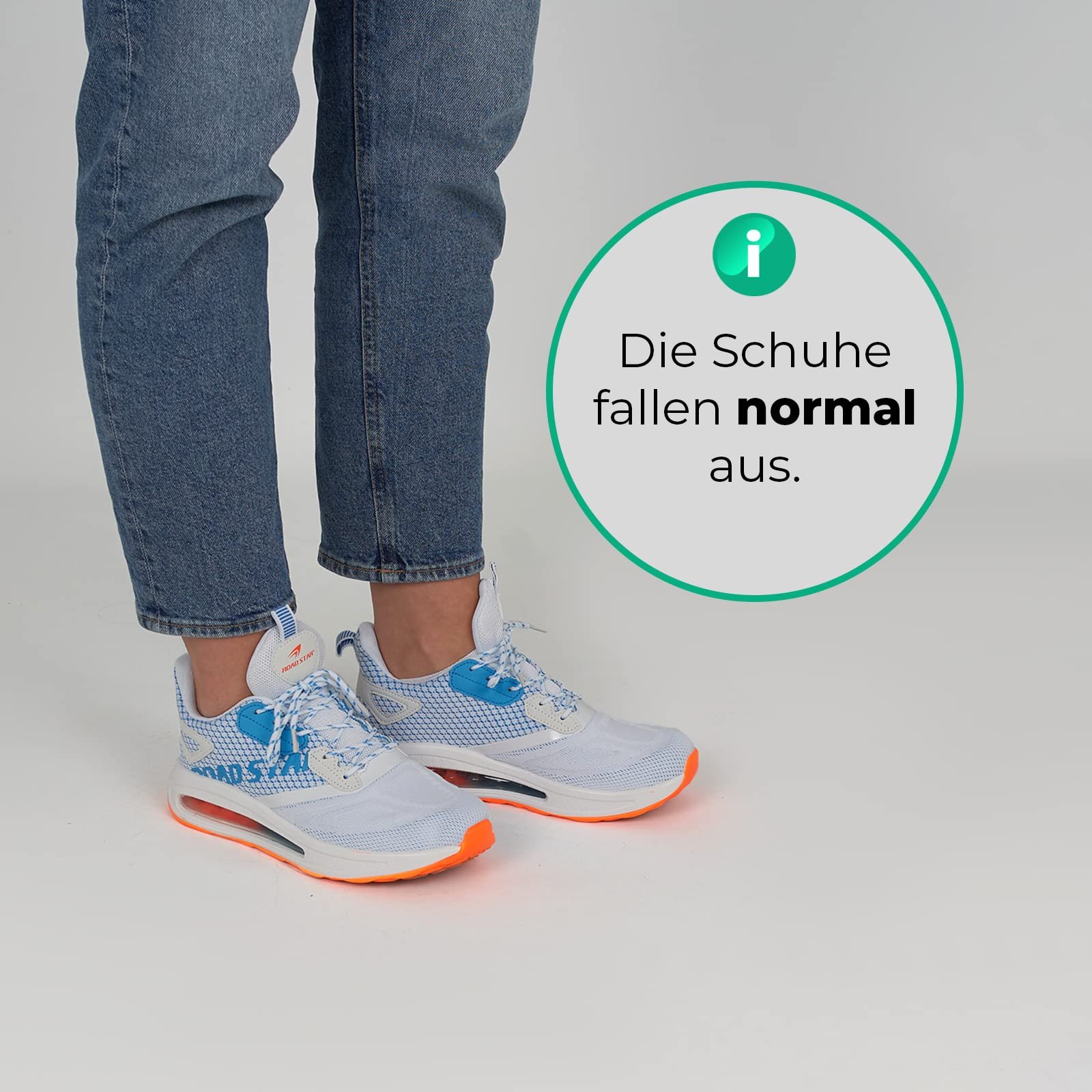 Кроссовки Fusskleidung® Унисекс Спортивная обувь Амортизирующие Легкие кроссовки для бега, фото №7