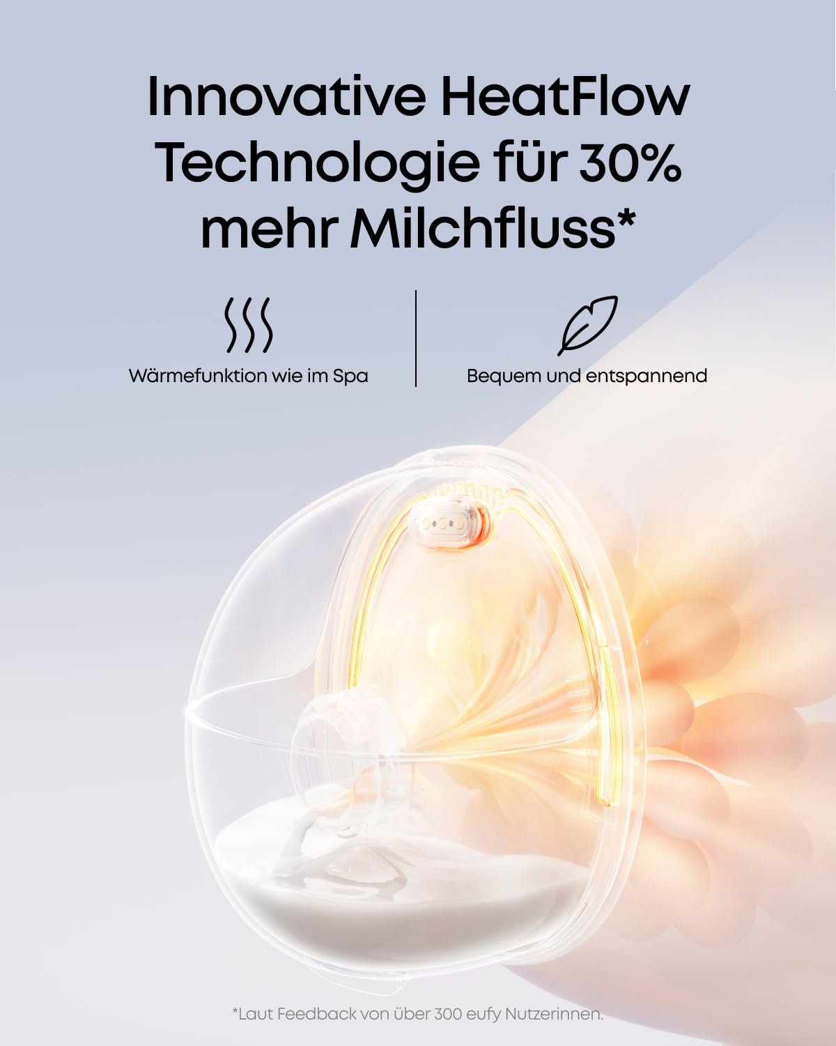 Молокоотсос eufy Portable E20 электрический с функцией нагрева, 3 режима нагрева, технология HeatFlow, hands-free, регулируемый ритм в приложении, мощность всасывания как в больнице, тихий и незаметный, фото №2 Молокоотсос eufy Portable E20 электрический с функцией нагрева, 3 режима нагрева, технология HeatFlow, hands-free, регулируемый ритм в приложении, мощность всасывания как в больнице, тихий и незаметный, фото №2
