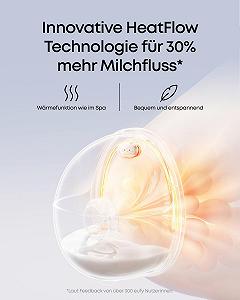 Молокоотсос eufy Portable E20 электрический с функцией нагрева, 3 режима нагрева, технология HeatFlow, hands-free, регулируемый ритм в приложении, мощность всасывания как в больнице, тихий и незаметный synthetic.ua - Фото 1