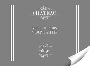 Наклейка на стіну Ikea Hemnes Vintage Style 2 W3341 Біла synthetic.ua - Фото 1