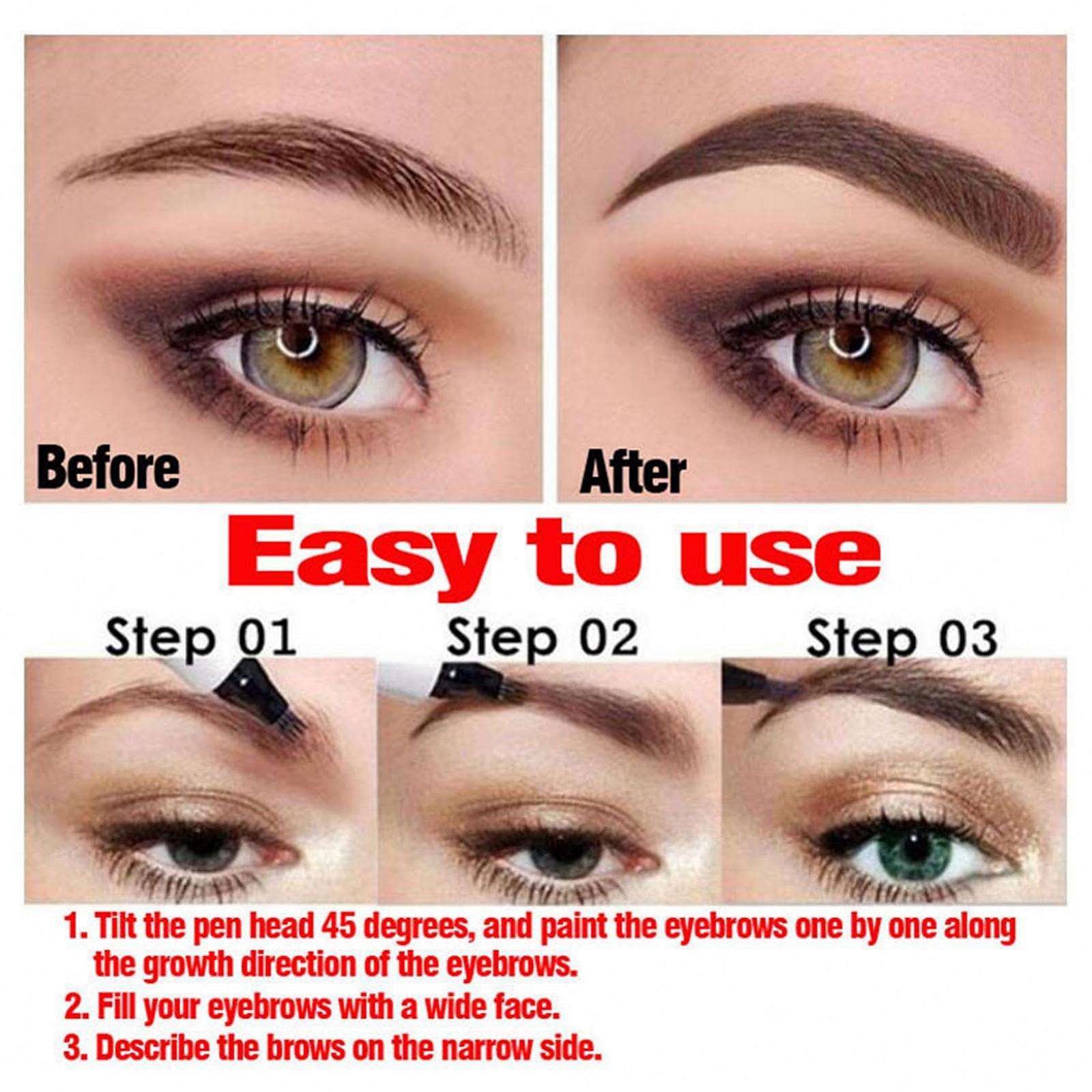 Олівець Nupaque Eyebrow Pencil з 4-ма наконечниками, фото №6