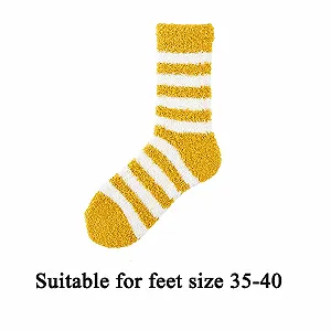 Шкарпетки Чоловічі Жіночі Кораловий Фліс Смугасті synthetic.ua - Фото 1